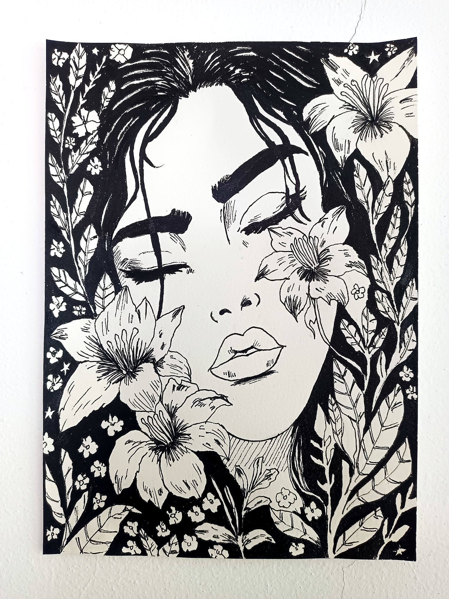 Rostro entre Flores — 